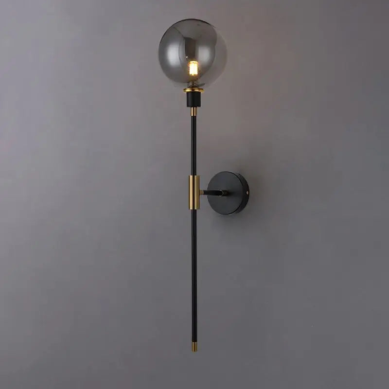 Classique Noir Globe Luxury Wall Scone