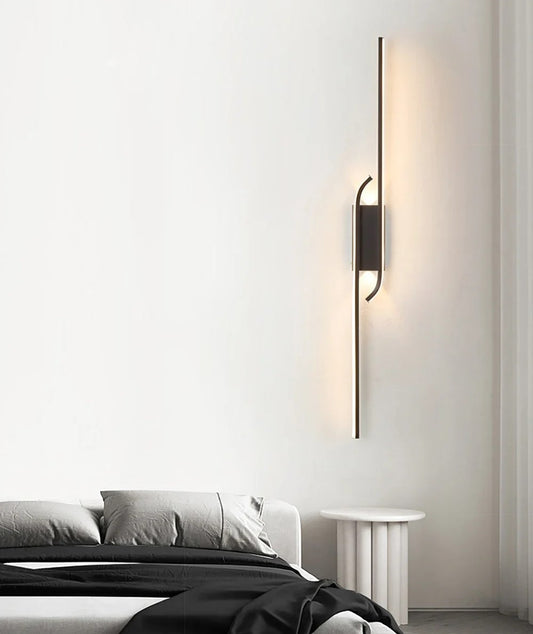 Asymmetria Lumina Black Luxury Wall Scone