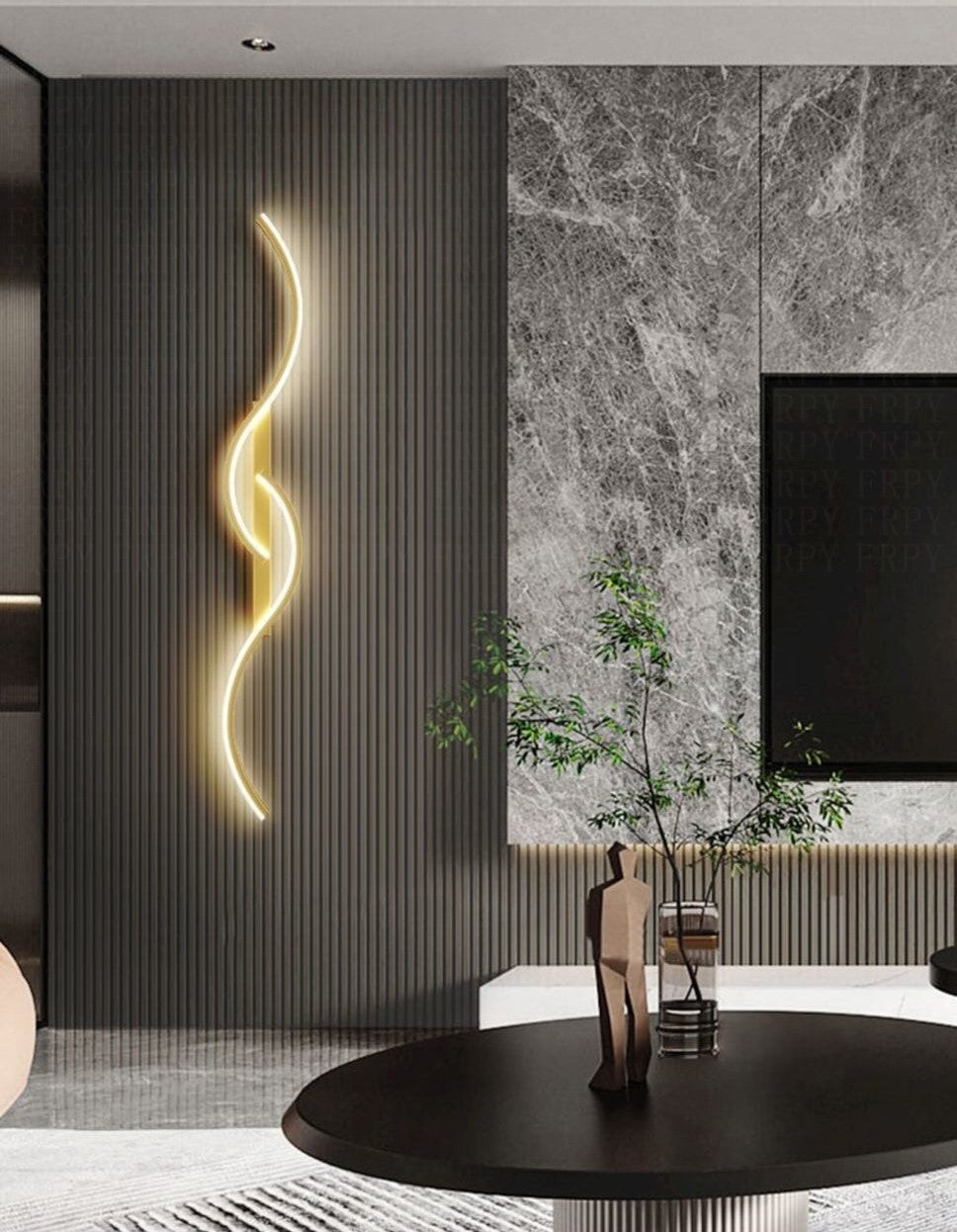 Twin Arc Doré Luxury Wall Sconce