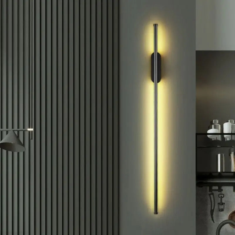 Black Linear Wall Sconce: Dual White Shades, Hardwire Installation