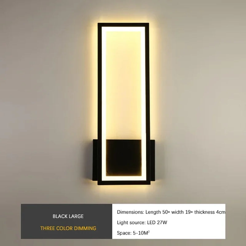 Noir Tétragone Lumineux Luxury Wall Scone