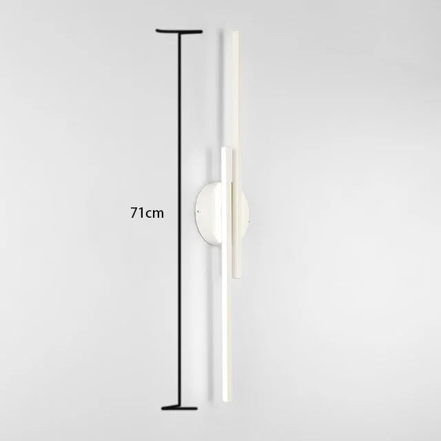 Modern Home Wall Lamp Suitable for TV Background Wall Master Bedroom Bedside Wall Lamp Study Double Straight Line Decorative Lam