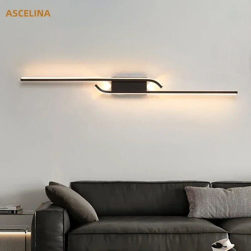 Asymmetria Lumina Black Luxury Wall Scone