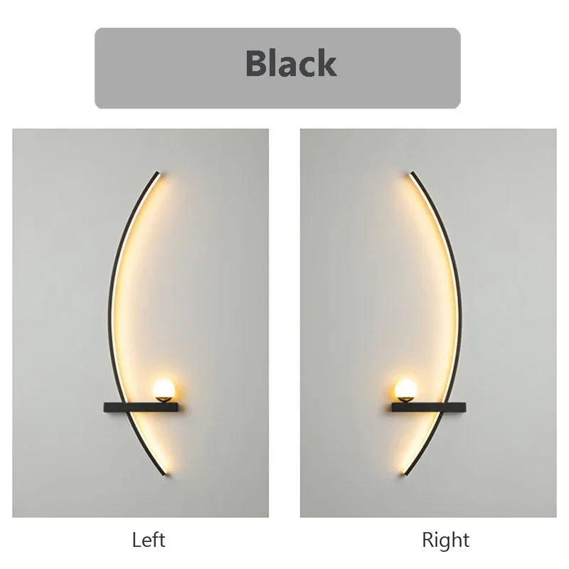 LED Wall Lamps 55/85/105CM Modern Bedside Left Right Lighting Bedside Wall Sconces Bedroom Living Room Home Decor Lights Lustre