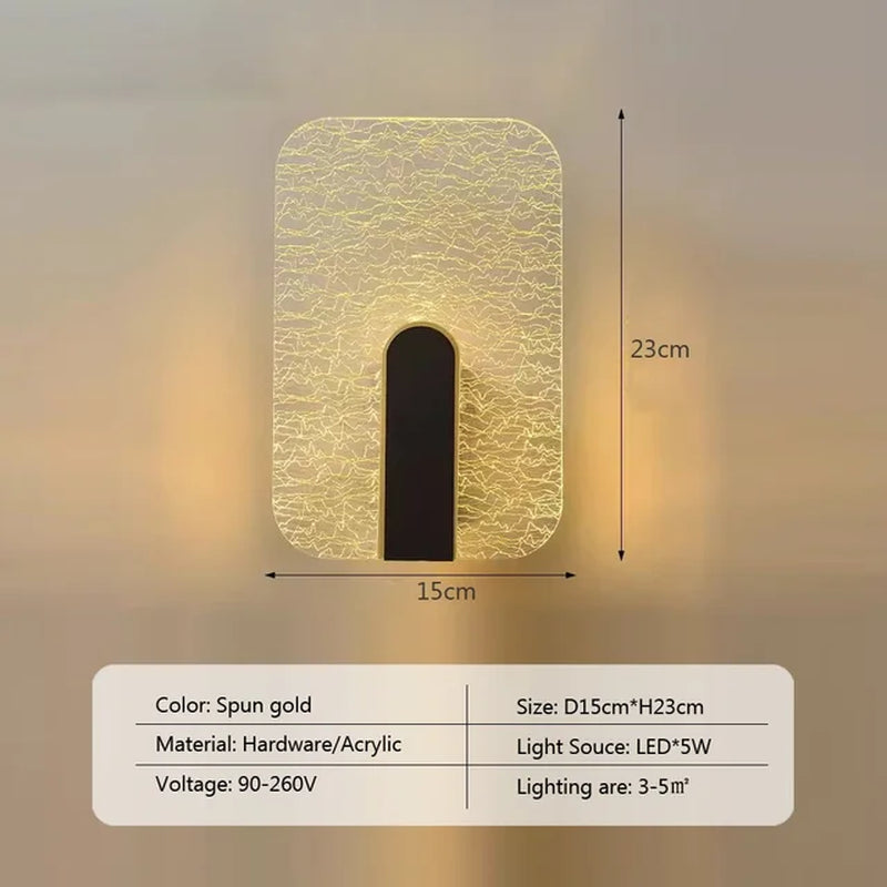 Translucide fissure Luxury Wall Scone (Shattered Glass Design) 